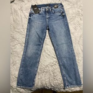 Distressed cropped Jeans